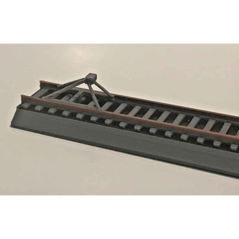 N Scale Railroad Buffer Stops – Track End Bumpers Set of 8 – Model Trains 1:160